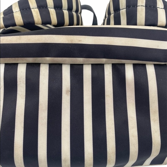 Kate Spade Black & White Striped Backpack main image 7